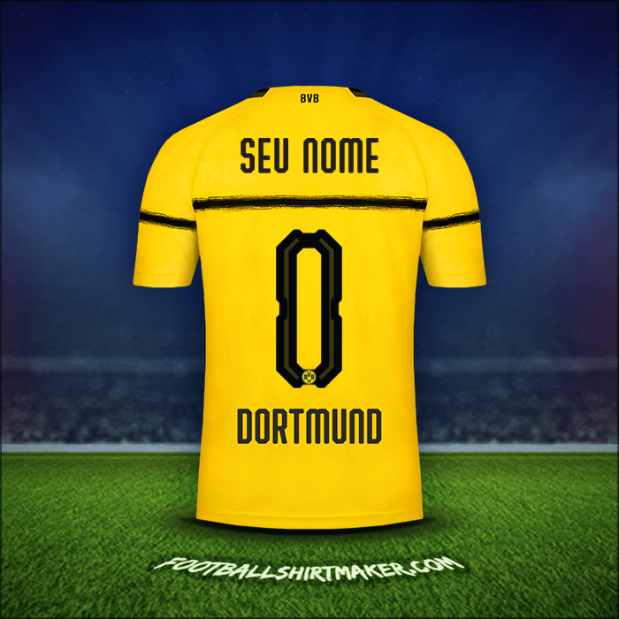 Camisa Borussia Dortmund Cup 2018/19 -  seu nome - 0