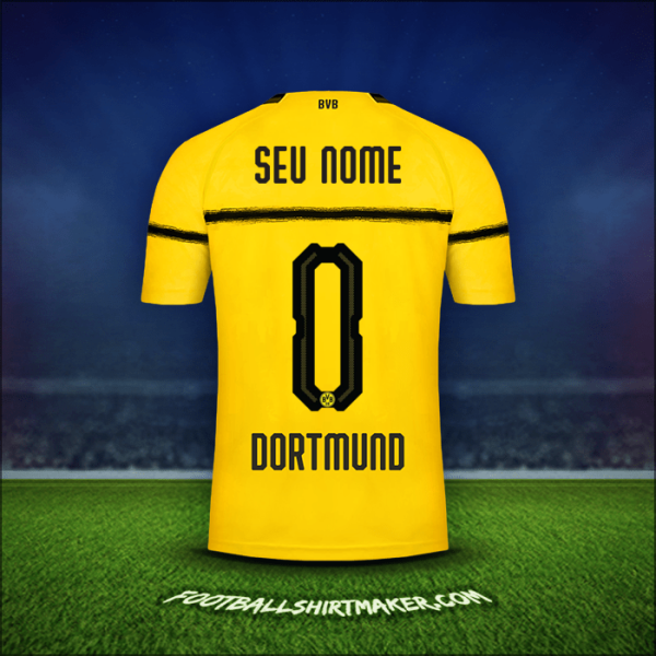 Camisa Borussia Dortmund Cup 2018/19 -  seu nome - 0
