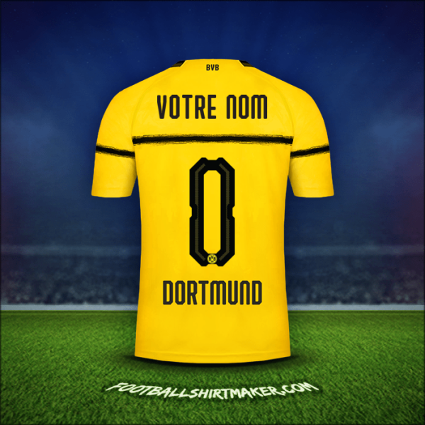 Maillot Borussia Dortmund Cup 2018/19 -  votre nom - 0
