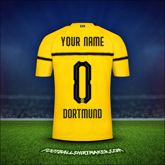 Jersey Borussia Dortmund Cup 2018/19 -  your name - 0