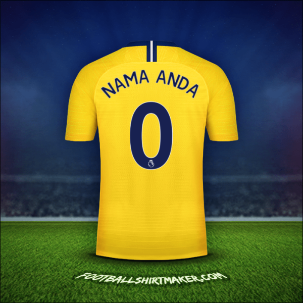 Jersey Chelsea 2018/19 Alternatif -  nama anda - 0