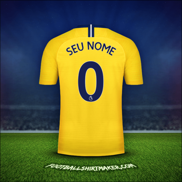 Camisa Chelsea 2018/19 Alternativa -  seu nome - 0