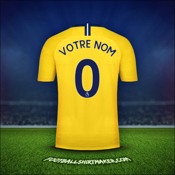 Maillot Chelsea 2018/19 Extérieur -  votre nom - 0