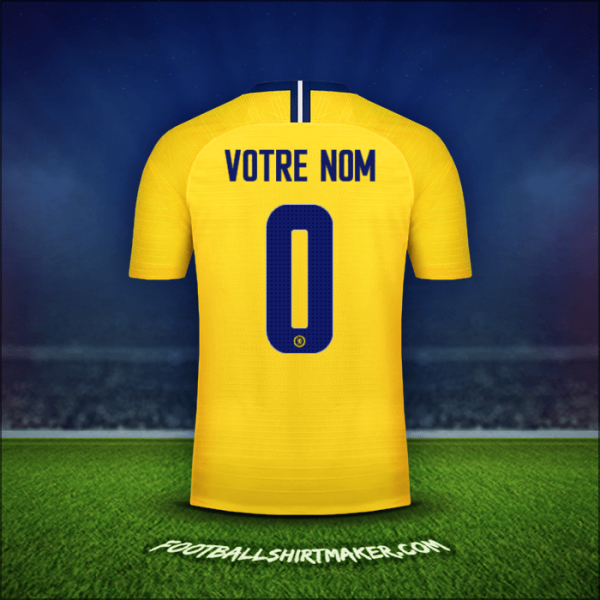 Maillot Chelsea Cup 2018/19 Extérieur -  votre nom - 0