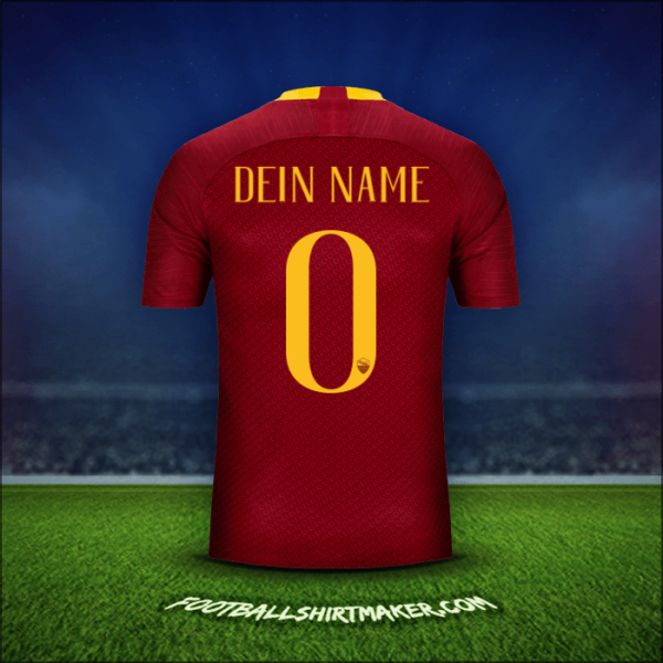 Trikot AS Roma 2018/19 -  dein name - 0