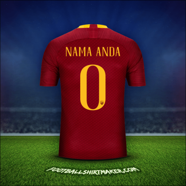 Jersey AS Roma 2018/19 -  nama anda - 0