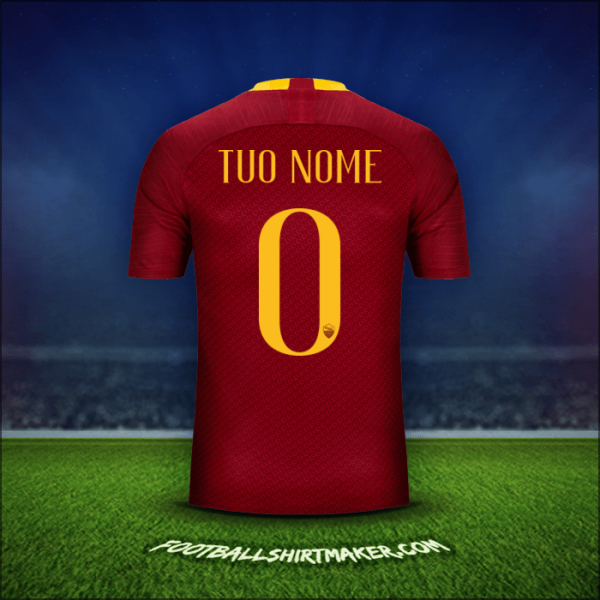 Maglia AS Roma 2018/19 -  tuo nome - 0