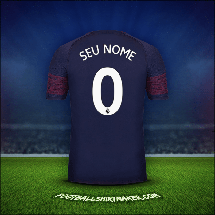 Camisa Arsenal 2018/19 Alternativa -  seu nome - 0