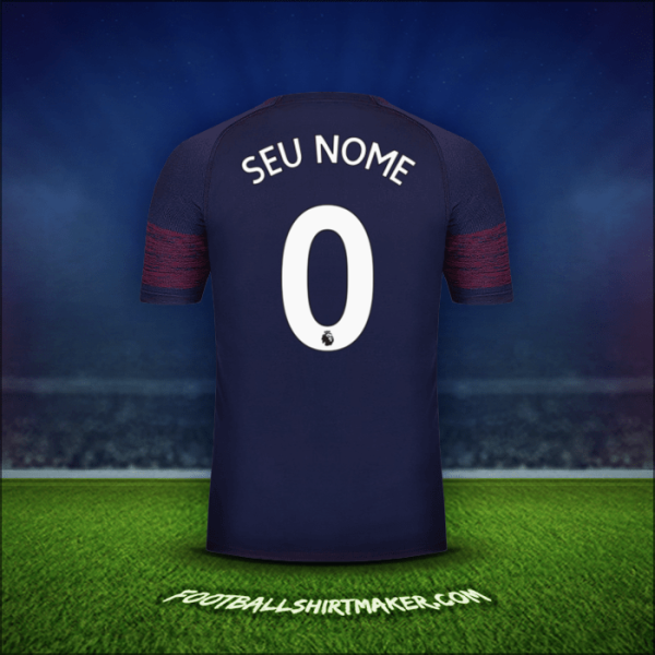 Camisa Arsenal 2018/19 Alternativa -  seu nome - 0