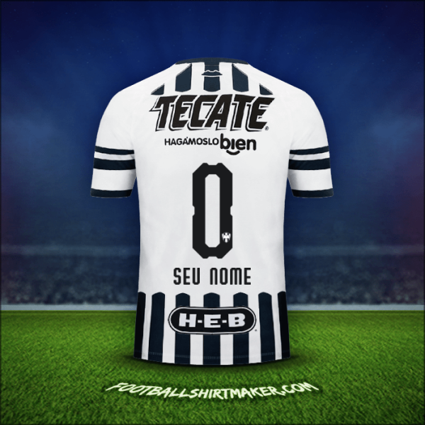 Camisa Monterrey 2018/19 -  seu nome - 0