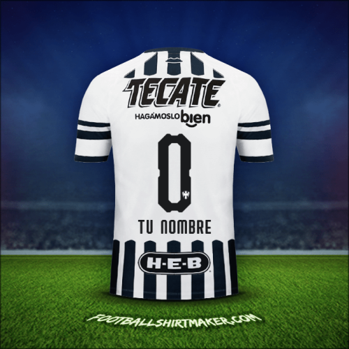 Camiseta Monterrey 2018/19 -  tu nombre - 0