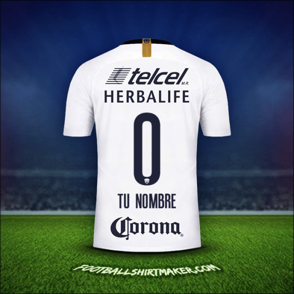 Camiseta Pumas UNAM 2018/19 -  tu nombre - 0