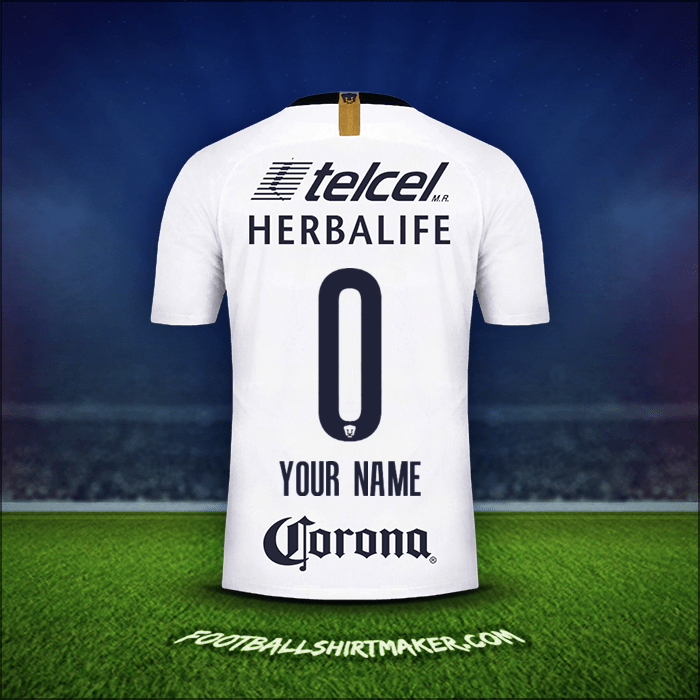 Shirt Pumas UNAM 2018/19 -  your name - 0