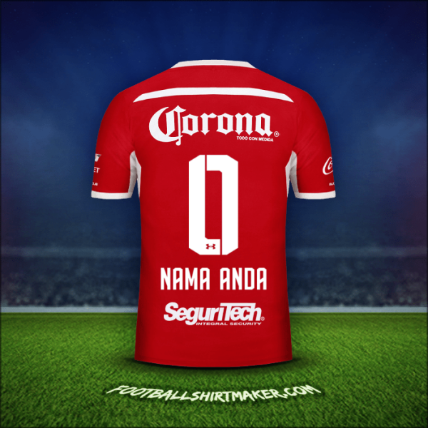 Jersey Toluca FC 2018/19 -  nama anda - 0