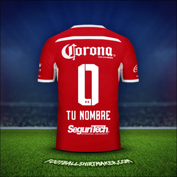 Camiseta Toluca FC 2018/19 -  tu nombre - 0