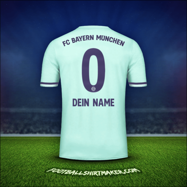 Trikot FC Bayern Munchen 2018/19 Auswärts -  dein name - 0