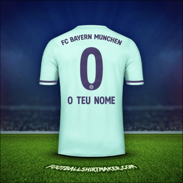 Camisola FC Bayern Munchen 2018/19 Alternativa -  o teu nome - 0