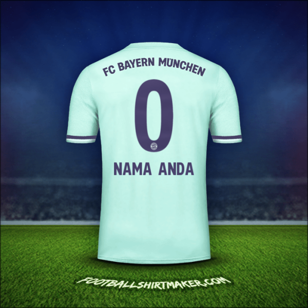 Jersey FC Bayern Munchen 2018/19 Alternatif -  nama anda - 0
