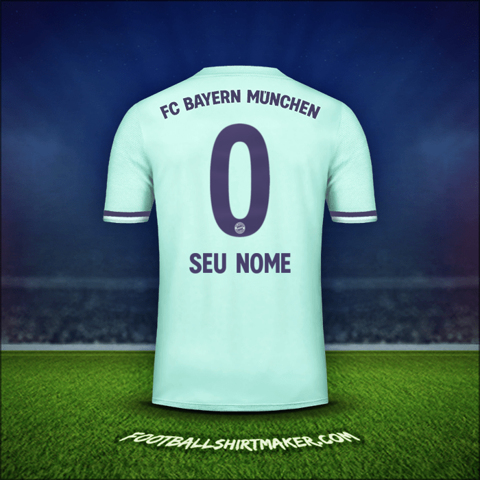 Camisa FC Bayern Munchen 2018/19 Alternativa -  seu nome - 0