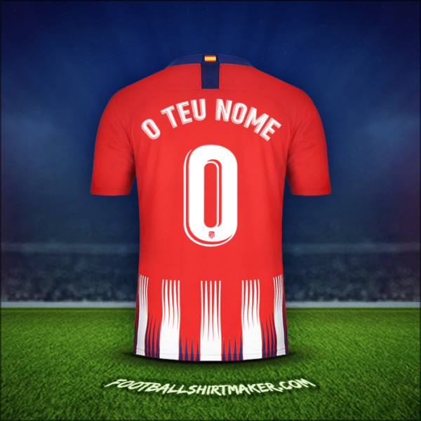 Camisola Atletico Madrid 2018/19 -  o teu nome - 0