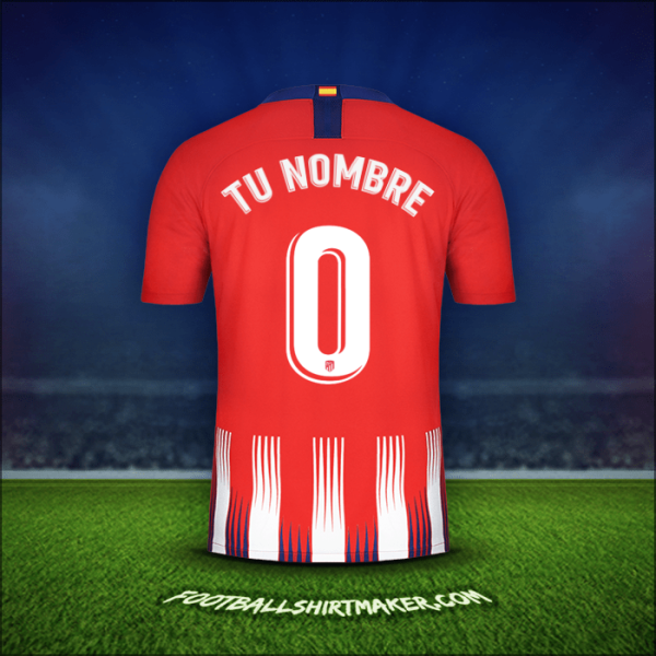 Camiseta Atletico Madrid 2018/19 -  tu nombre - 0