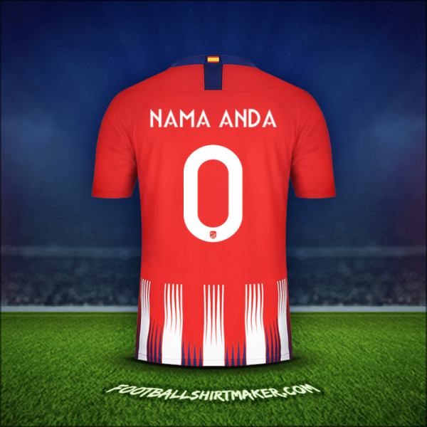 Jersey Atletico Madrid Cup 2018/19 -  nama anda - 0