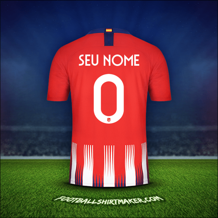 Camisa Atletico Madrid Cup 2018/19 -  seu nome - 0
