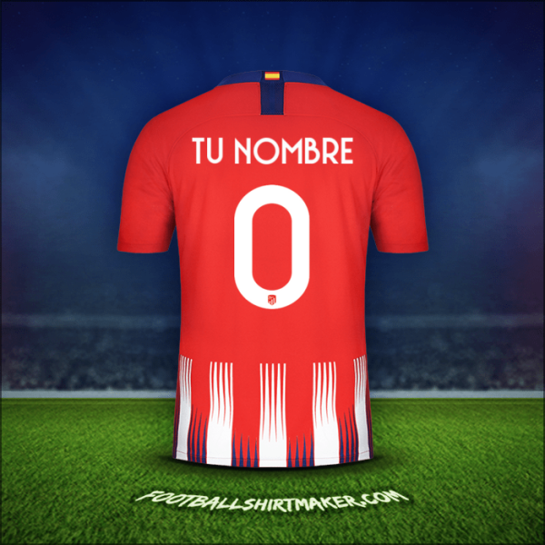 Camiseta Atletico Madrid Cup 2018/19 -  tu nombre - 0