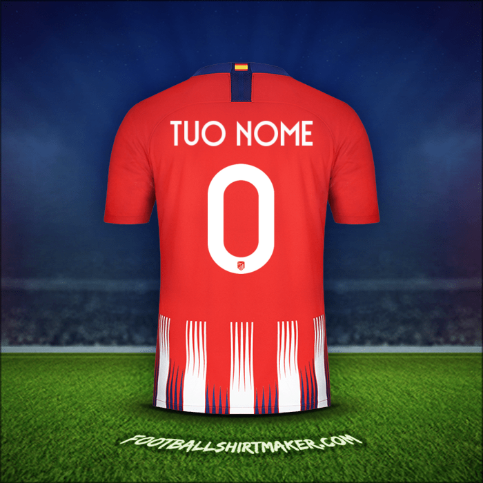 Maglia Atletico Madrid Cup 2018/19 -  tuo nome - 0