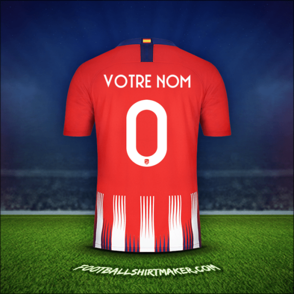 Maillot Atletico Madrid Cup 2018/19 -  votre nom - 0