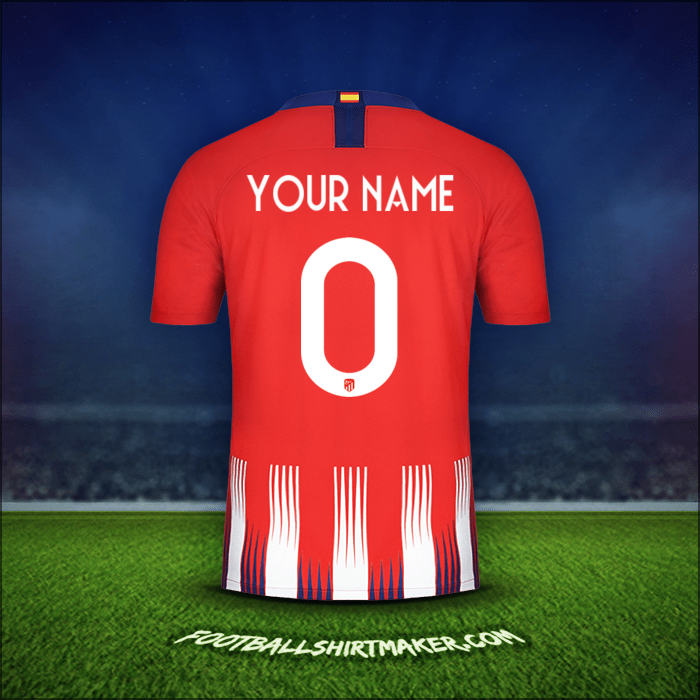 Jersey Atletico Madrid Cup 2018/19 -  your name - 0