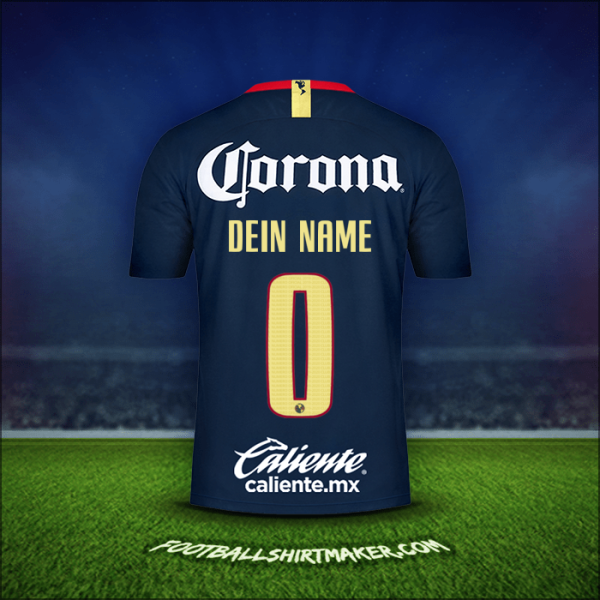 Trikot Club America 2018/19 Auswärts -  dein name - 0