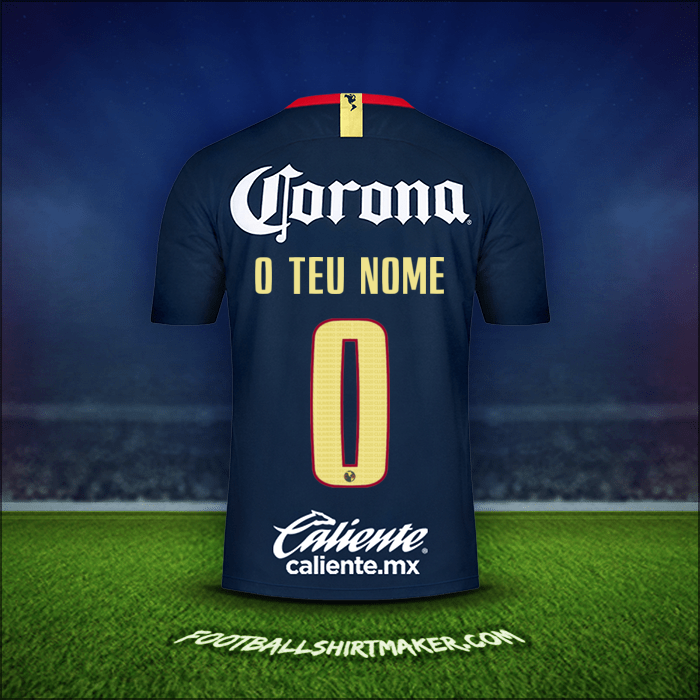 Camisola Club America 2018/19 Alternativa -  o teu nome - 0