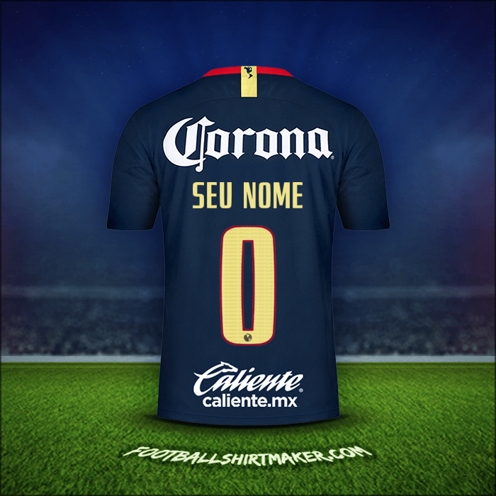 Camisa Club America 2018/19 Alternativa -  seu nome - 0