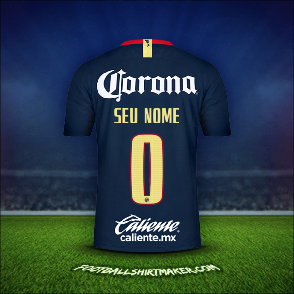 Camisa Club America 2018/19 Alternativa -  seu nome - 0