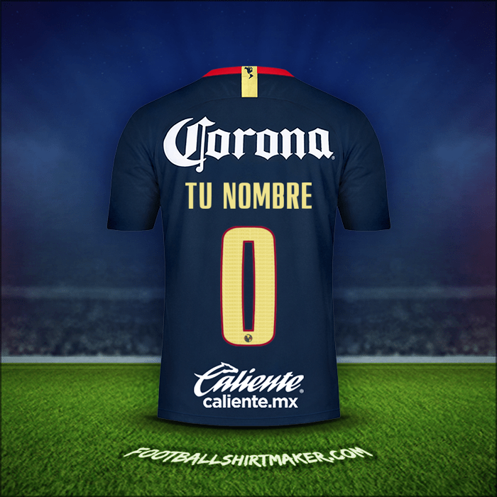 Jersey Club America 2018/19 Visita -  tu nombre - 0