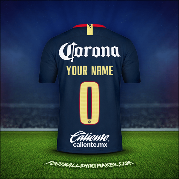 Shirt Club America 2018/19 Away -  your name - 0
