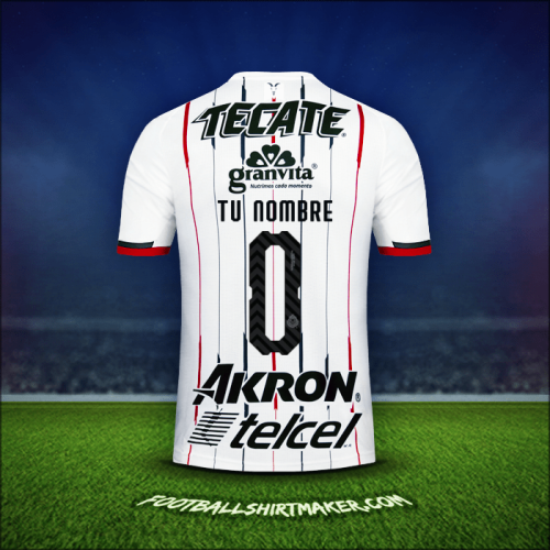 Camiseta Guadalajara 2018/19 Visita -  tu nombre - 0