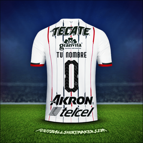 Jersey Guadalajara 2018/19 Visita -  tu nombre - 0