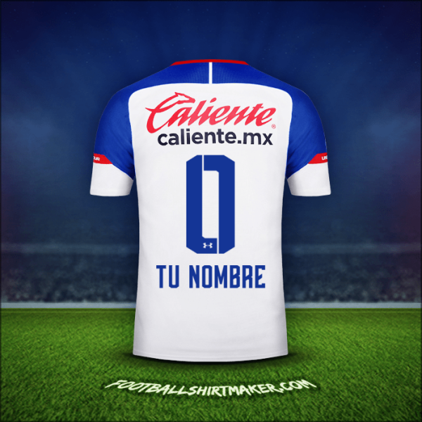 Camiseta Cruz Azul 2018/19 Visita -  tu nombre - 0