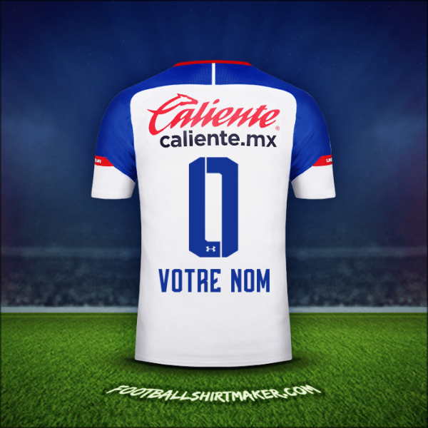 Maillot Cruz Azul 2018/19 Extérieur -  votre nom - 0