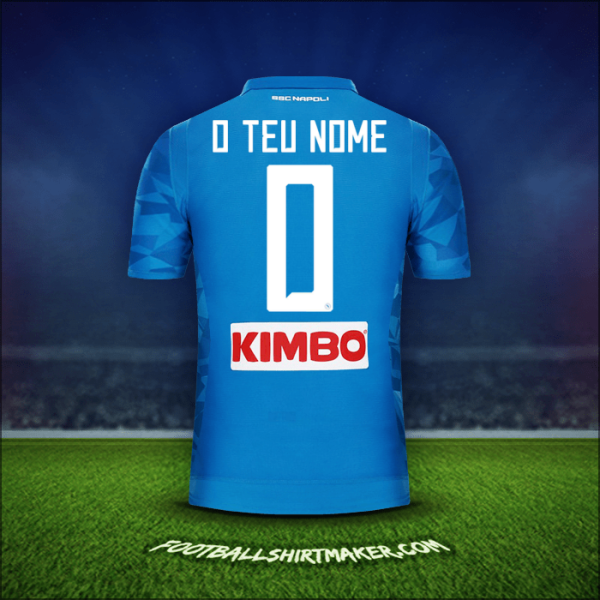 Camisola SSC Napoli 2018/19 -  o teu nome - 0