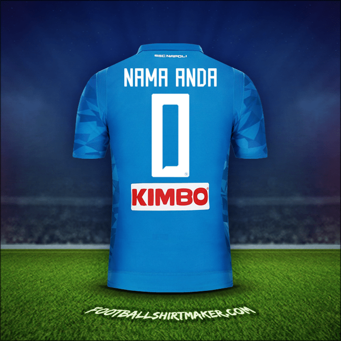 Jersey SSC Napoli 2018/19 -  nama anda - 0