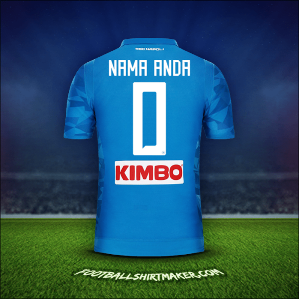 Jersey SSC Napoli 2018/19 -  nama anda - 0