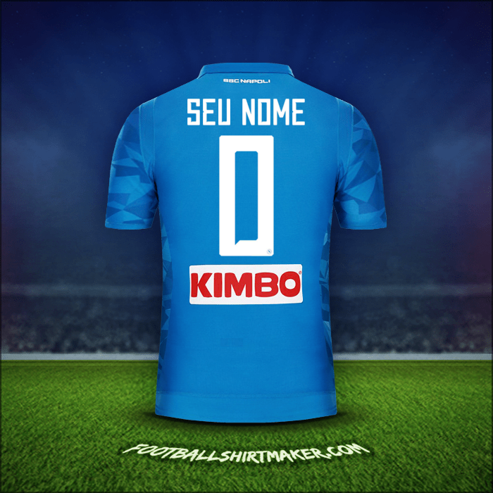 Camisa SSC Napoli 2018/19 -  seu nome - 0