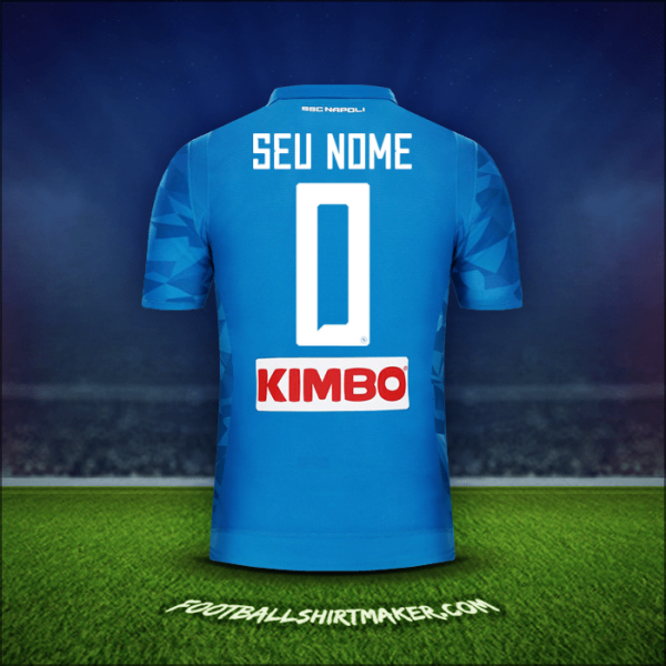 Camisa SSC Napoli 2018/19 -  seu nome - 0