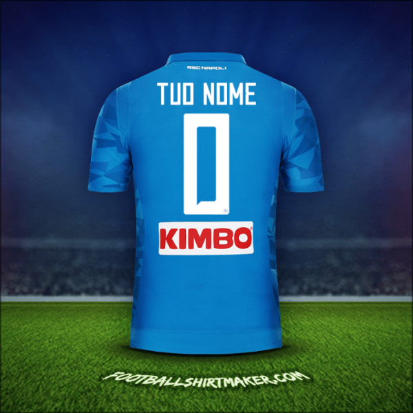 Maglia SSC Napoli 2018/19 -  tuo nome - 0