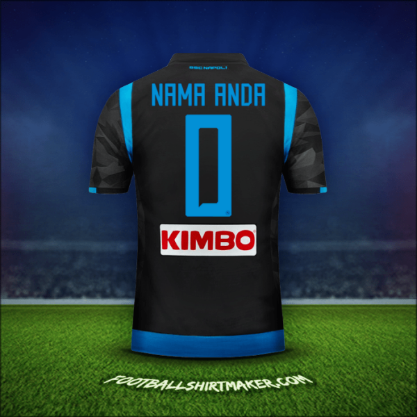 Jersey SSC Napoli 2018/19 Alternatif -  nama anda - 0