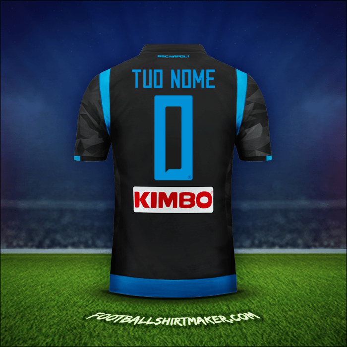 Maglia SSC Napoli 2018/19 Seconda -  tuo nome - 0