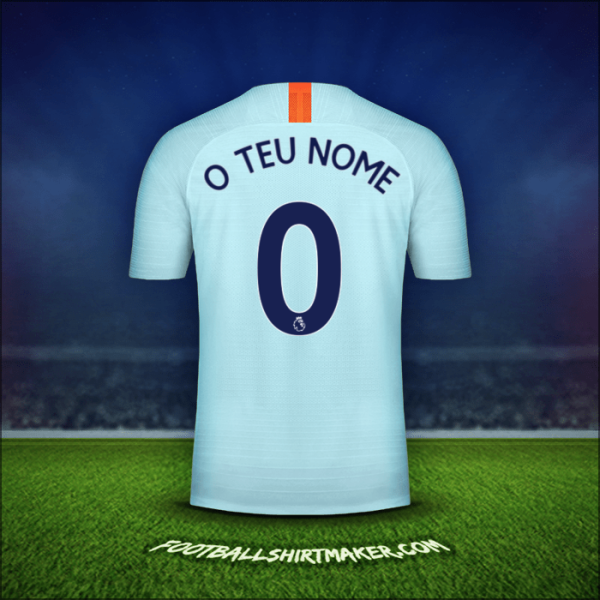Camisola Chelsea 2018/19 Terceira -  o teu nome - 0